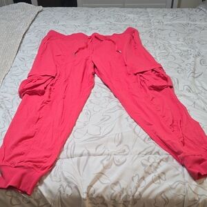 lululemon athletica Bright Pink Ribbed Jogger Pants
